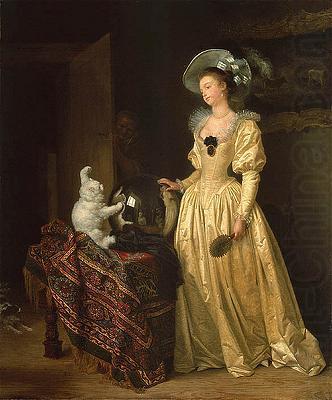 Jean Honore Fragonard Le chat angora china oil painting image
